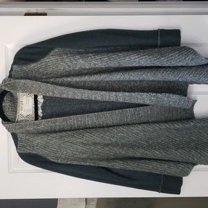 Anthropologie Saturday Sunday Knit Front drape Cardigan Sweater M